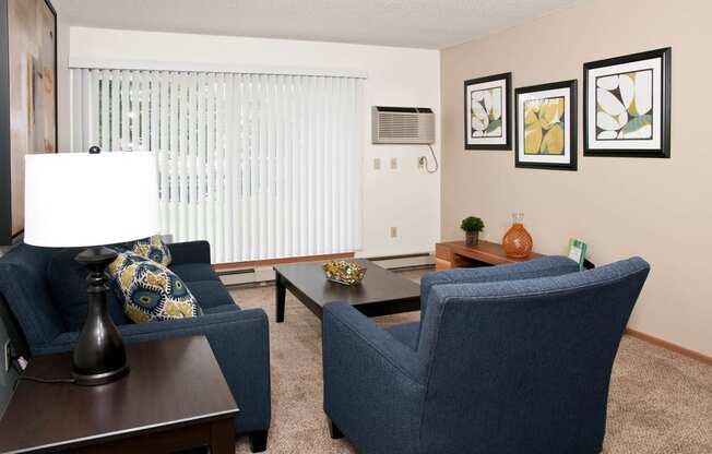 Cedar Ridge_Model Apartment Living Room