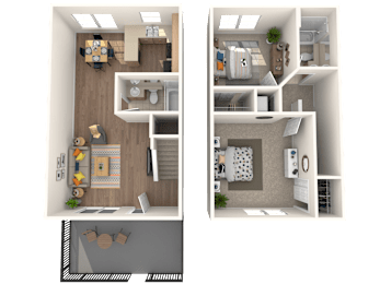 2 beds, 2 baths, 940 sqft, $3,649