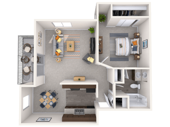 1 bed, 1 bath, 700 sqft, $1,855