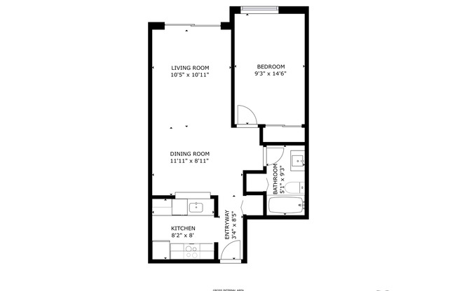 1 bed, 1 bath, 610 sqft, $1,625