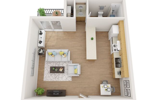 Studio, 1 bath, 492 sqft, $765, Unit 141