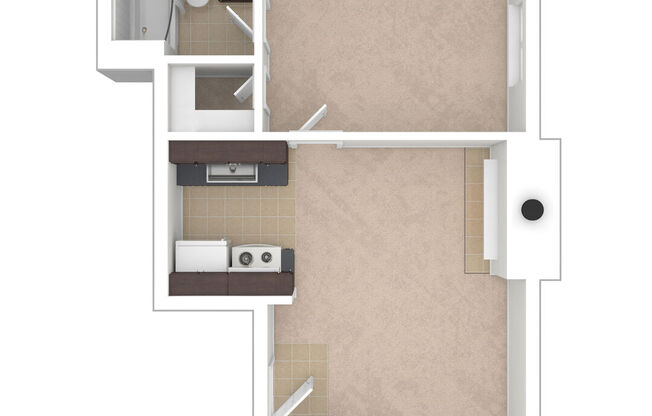1 bed, 1 bath, 500 sqft, $1,400