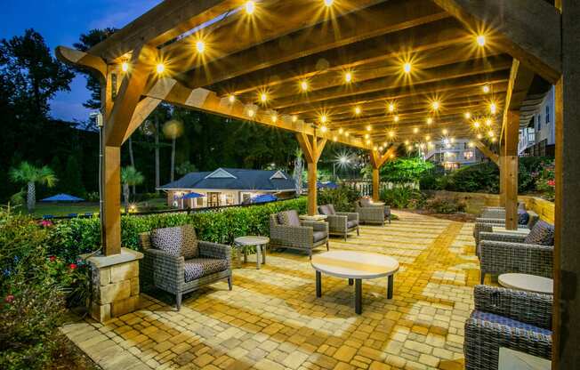 Outdoor Seating Area at Apartments on Delk Rd in Marietta GA