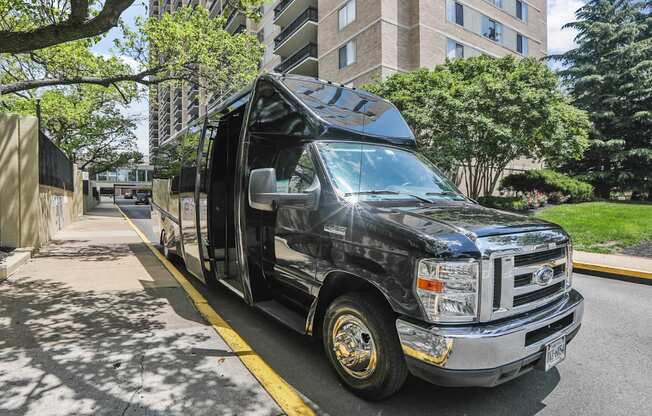 Skyline Towers apartments shuttle bus at 5599 Seminary Rd, Falls Church, VA 22041