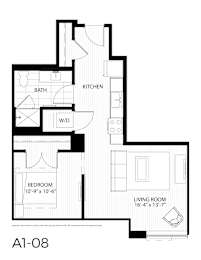 Studio, 1 bath, 664 sqft, $1,570