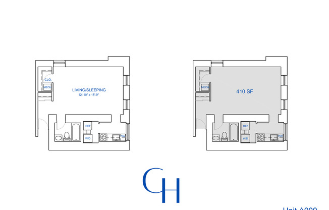 Studio, 1 bath, 407 sqft, $1,418, Unit A-009