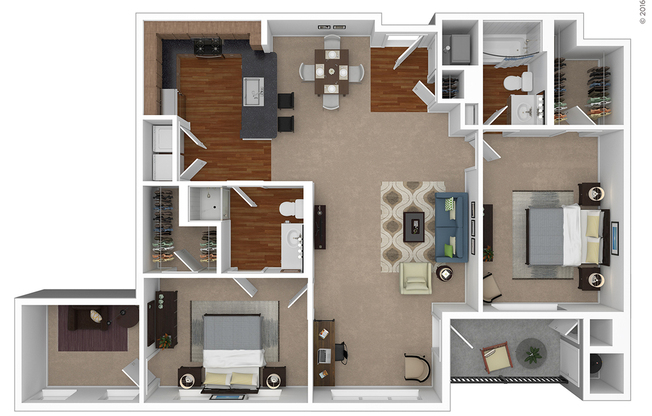 2 beds, 2 baths, 1,250 sqft, $2,885