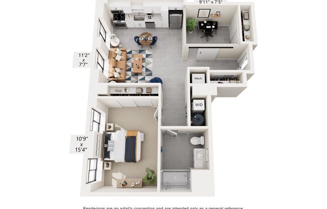 1 bed, 1 bath, 782 sqft, $1,916, Unit Apt. 200