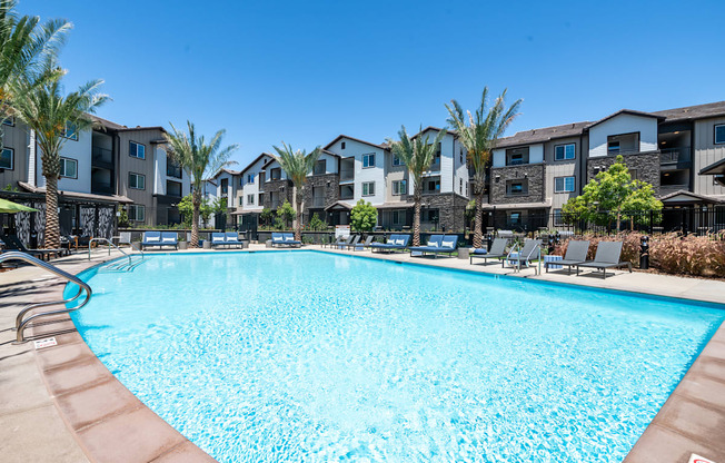 take a dip in our resort style swimming pool at The Vineyards Apartments, Porter Ranch, 91326