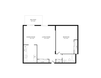 1 bed, 1 bath, 693 sqft, $1,650