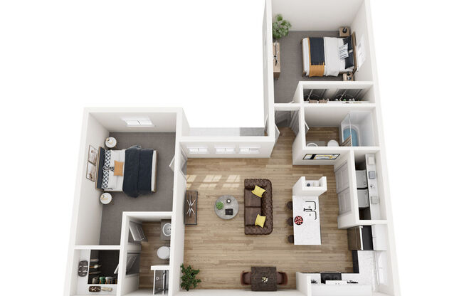 2 beds, 2 baths, 814 sqft, $2,095