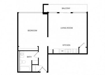1 bed, 1 bath, 700 sqft, $1,820