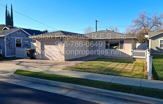 Central Roseville Immaculate Updated Single Story 2 Bedroom 1 Bathroom, New Paint, Fenced Yard