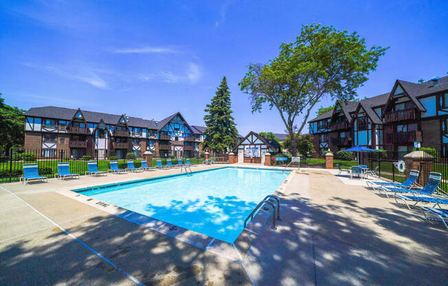 Crystal Clear Swimming Pool with Wi Fi at Swiss Valley Apartments, Wyoming, MI