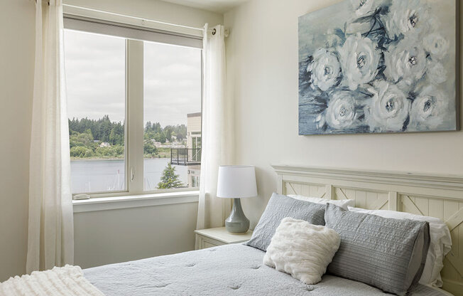 Bedroom With View at Harbor Heights 55+ Community, Olympia, WA