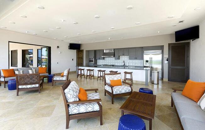 clubhouse seating area