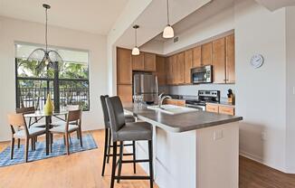 A kitchen in the Crystal Riviyera