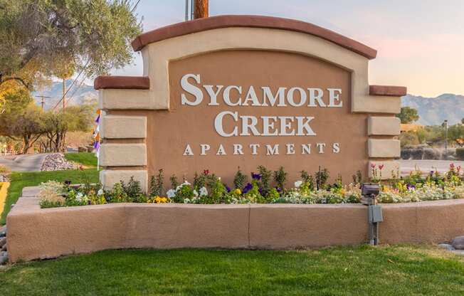 Sycamore Creek community sign