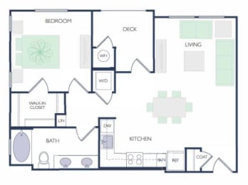 1 bed, 1 bath, 781 sqft, $2,829