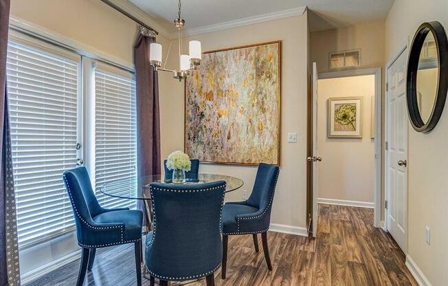 Decorated Manchester Place Dining Area in Lithia Springs, Georgia Apartments