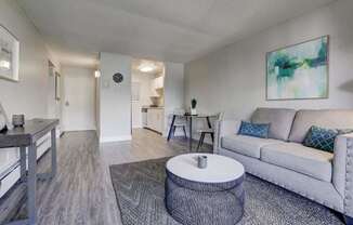 Hudson at Highline Apartments in Denver, Colorado Model Living Room