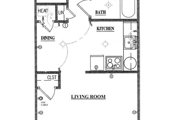 1 bed, 1 bath, 600 sqft, $975, Unit 13