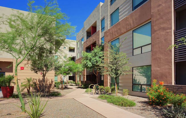 Elegant Exterior View at Audere Apartments, Phoenix, 85016