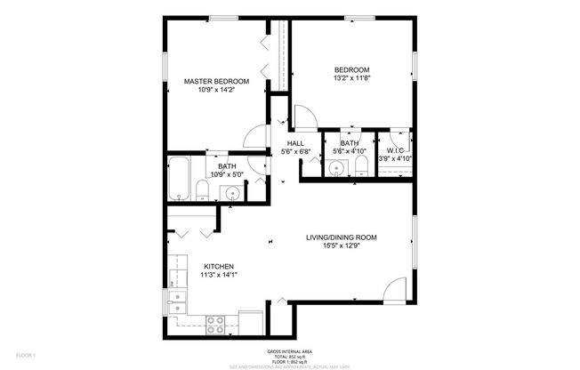 2 beds, 1.5 baths, $1,195, Unit 510-G