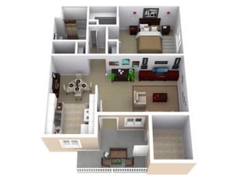 1 bed, 1 bath, 675 sqft, $1,285