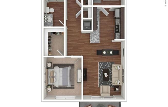 1 bed, 1 bath, 715 sqft, $999, Unit 265-303