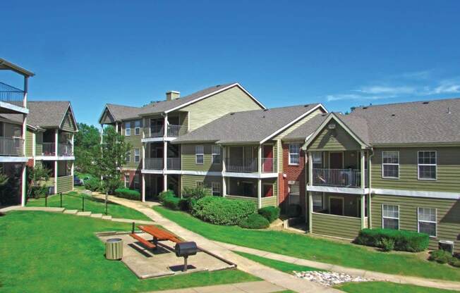 our apartments showcase a beautiful courtyard at GABLE HILLS Apartments, TULSA ,74127