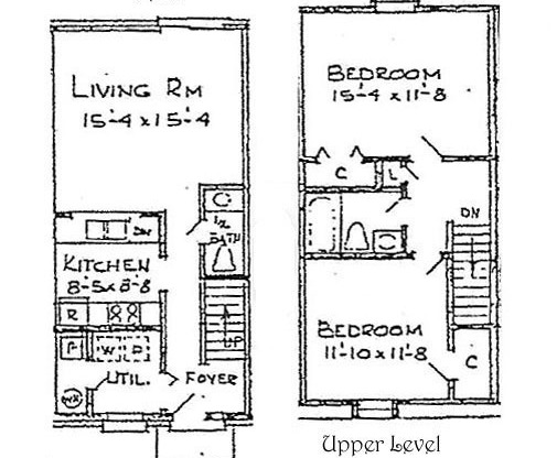 2 beds, 1.5 baths, 1,024 sqft, $1,350, Unit 4D