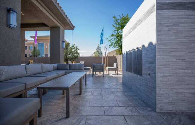 Outdoor Living Spaces at The Passage Apartments by Picerne, Henderson, 89014