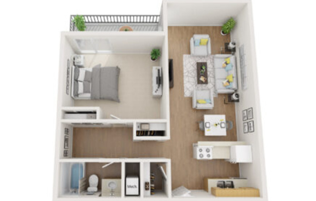 1 bed, 1 bath, 739 sqft, $850, Unit 232