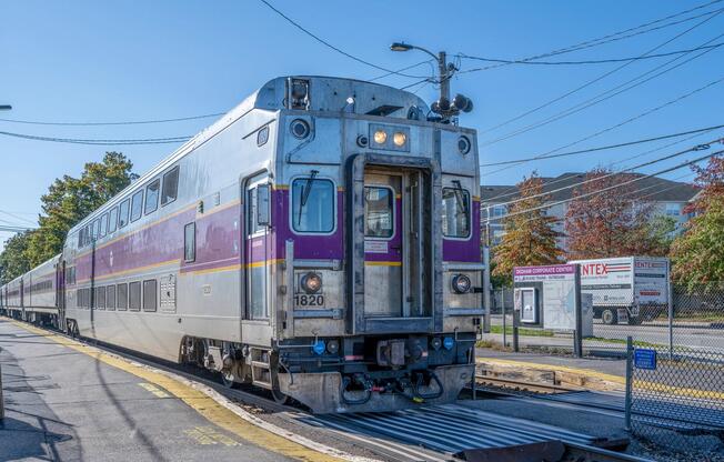 Dedham Corporate Center MBTA station provides convenient commuter rail access to Boston and the Greater Boston region, supporting an easy connection to work, dining, and entertainment.