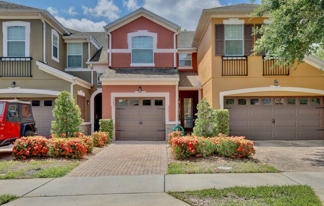 Stylish 3/2.5 Townhome with Open Floor Plan, Garage & Patio in Gated Community