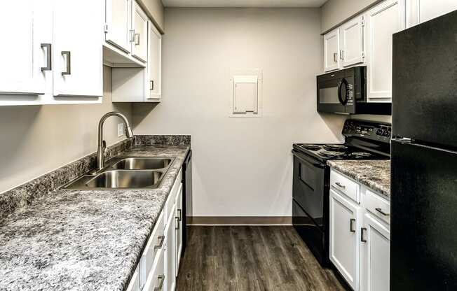 Remodeled one and two bedroom apartments at Oakwood Trail Apartments in Omaha, NE