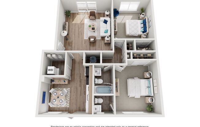 2 beds, 1.5 baths, 900 sqft, $1,250, Unit 1508-07