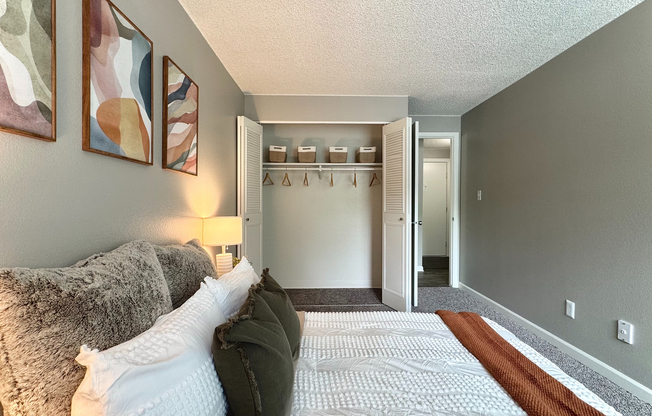 Cozy Bedroom with natural light and plenty of closet space
