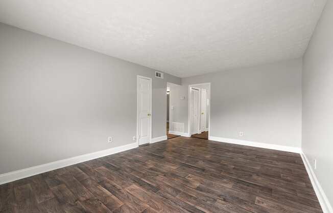 Classic unit living room at Balfour East Lake, Atlanta GA