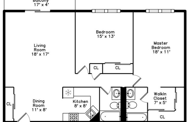2 beds, 2 baths, 1,115 sqft, $3,850, Unit 304