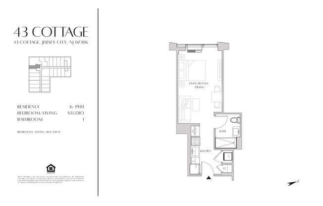 Studio, 1 bath, 388 sqft, $2,350, Unit 624