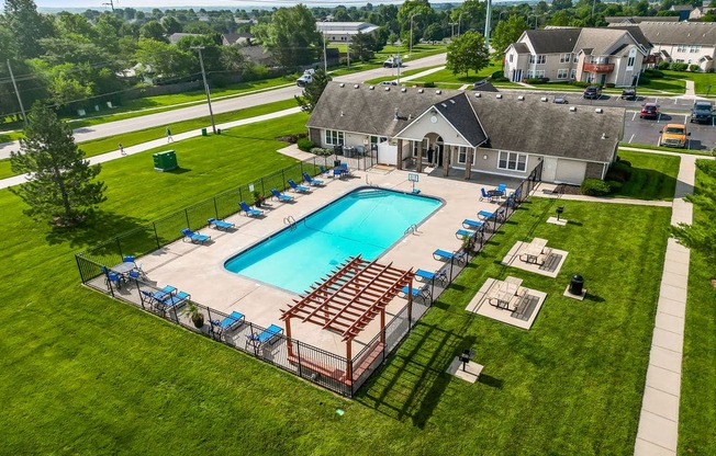 Aerial View of Pool