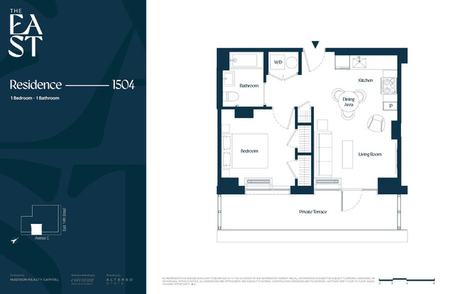 1 bed, 1 bath, $6,200, Unit 1504