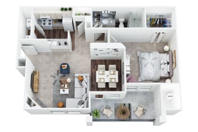 1 bed, 1 bath, 796 sqft, $1,630