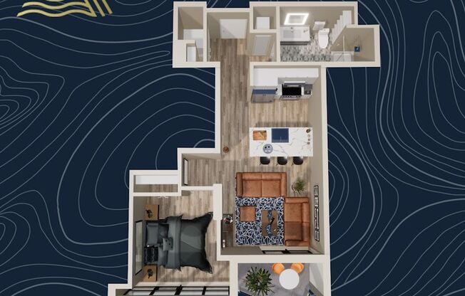 1 bed, 1 bath, 645 sqft, $2,255, Unit #1014