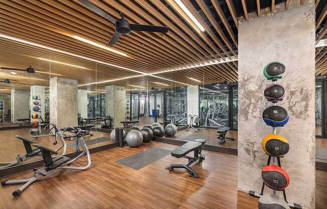 Fully-stocked fitness center - Main 3 Downtown
