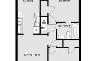 2 beds, 1 bath, 778 sqft, $695, Unit 10