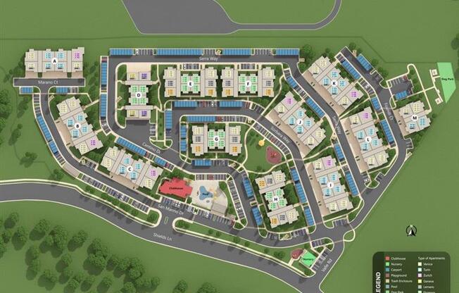Property Map at San Marino Apartments, South Jordan, UT