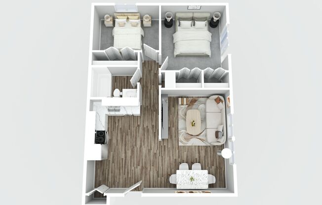 2 beds, 1 bath, 752 sqft, $1,449.99, Unit 311-01